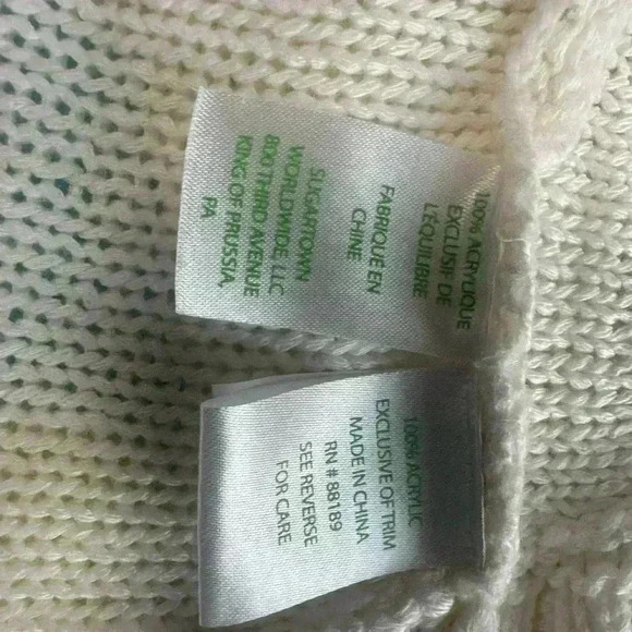 194. Lilly Pulitzer Ivory Shawl Cardigan size small - Picture 5 of 5